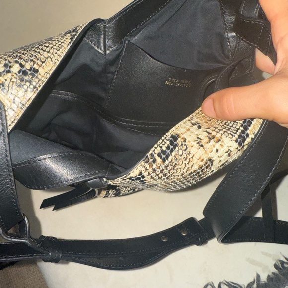 Isabel Marant Tampa Mini Python Leather Bag - Picture 4 of 6